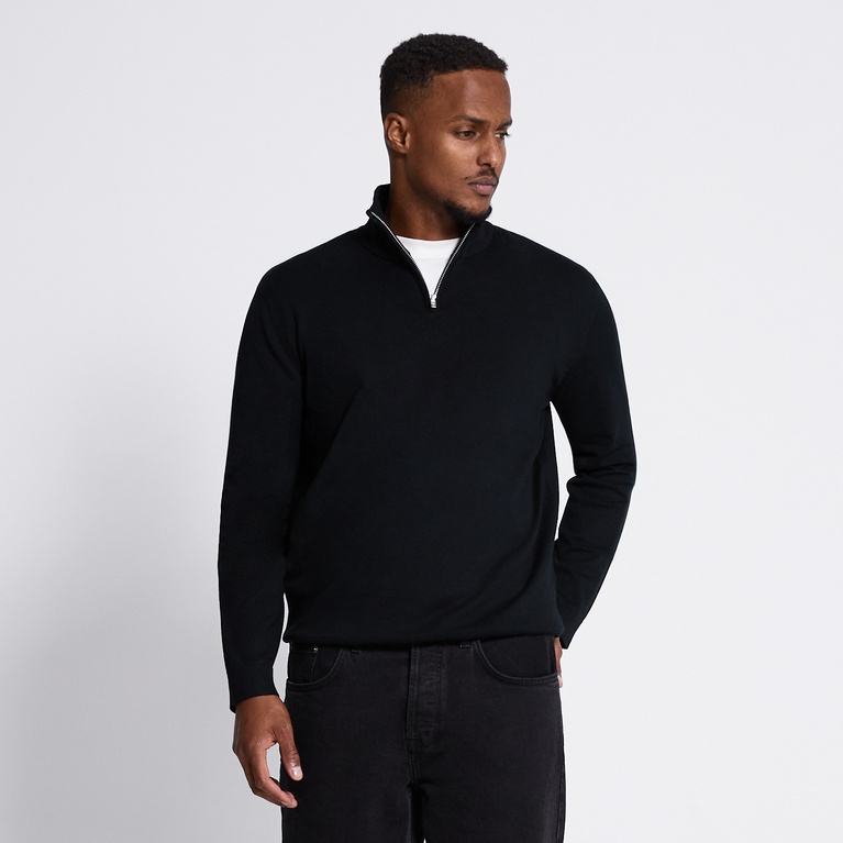 Half-zip knit sweater "Thin"